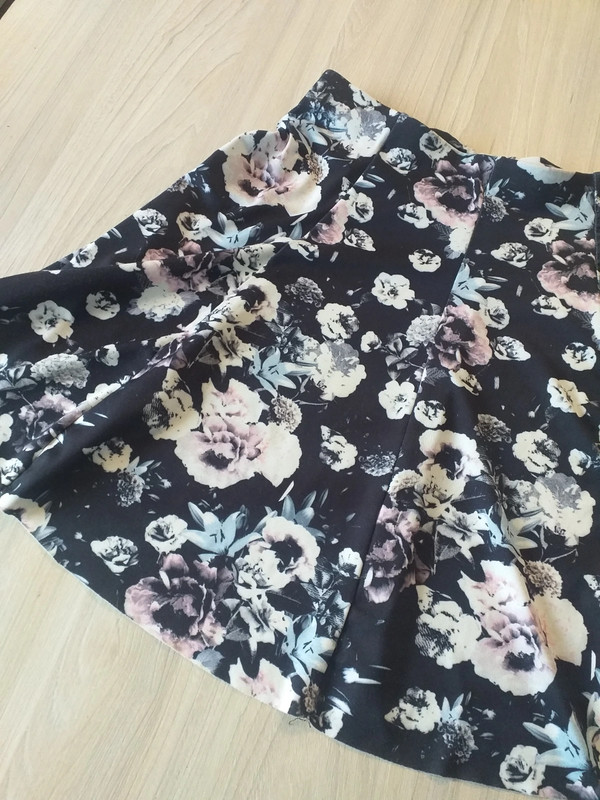 Jupe sales trapeze fleurie