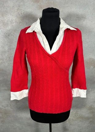 Pull Maille Torsadée Cable Knit Vintage Style & Co rouge texture verticale taille M, marca: Vintage Dressing, estado: Muy bueno, tamaño: M / 38 / 10, 8,00 €, 9,10 € Protección al comprador Pro incluida