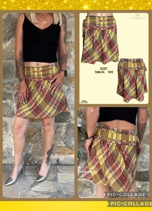 💛 Roxy – Jupe patineuse écossaise (Taille 34) SOLDÉ -60% 💛, marca: Roxy, estado: Muy bueno, tamaño: XS / 34 / 6, 12,00 €, 13,30 € Protección al comprador Pro incluida