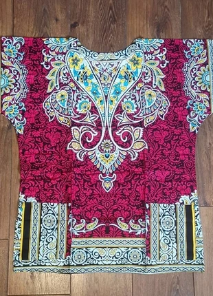 African wax fabric shirt , merk: Mtindo, staat: Nieuw zonder prijskaartje, maat: L / 40 / 12, € 13,00, € 14,35 inclusief Kopersbescherming