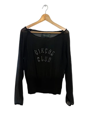 Bikers Club Sheer Shirt with Open Neck and Back Print, marque: Vintage Dressing, état: Très bon état, taille: M / 38 / 10, 20,00 €, 21,70 € Protection acheteurs incluse