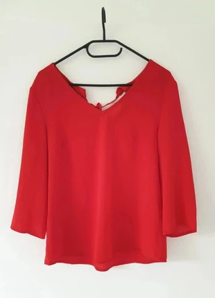 Blouse haut top femme It Hippie rouge manches 3/4 col V taille S Polyester, brand: it Hippie, condition: Very good, size: S / 36 / 8, €10.00, €11.20 includes Buyer Protection