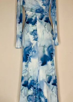 Daska ASOS Maxi Long Dress Ocean Blue Watercolour Print Size Small EU 36 38 New, marca: Daska, estado: Nuevo con etiquetas, tamaño: S / 36 / 8, 75,00 €, 79,45 € Protección al comprador incluida