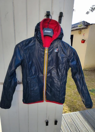 Veste parka réversible imperméable K-way Lily plus double bleu rouge taille 12 ans, brand: K-Way, condizioni: Buone, taglia: 12 anni / 152 cm, €59.00, €62.65 include la Protezione acquisti