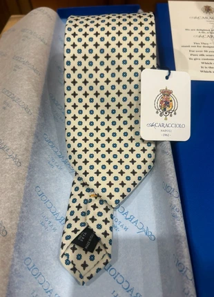 Cravatta sartoriale Caracciolo, merk: Caracciolo, staat: Nieuw met prijskaartje, € 25,00, € 26,95 inclusief Kopersbescherming Pro