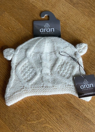 Wollmütze 100% Merino, marca: Aran Crafts, estado: Novo com etiquetas, tamanho: 6-12 meses, 47 cm, €15.00, €16.45 inclui Proteção do Comprador