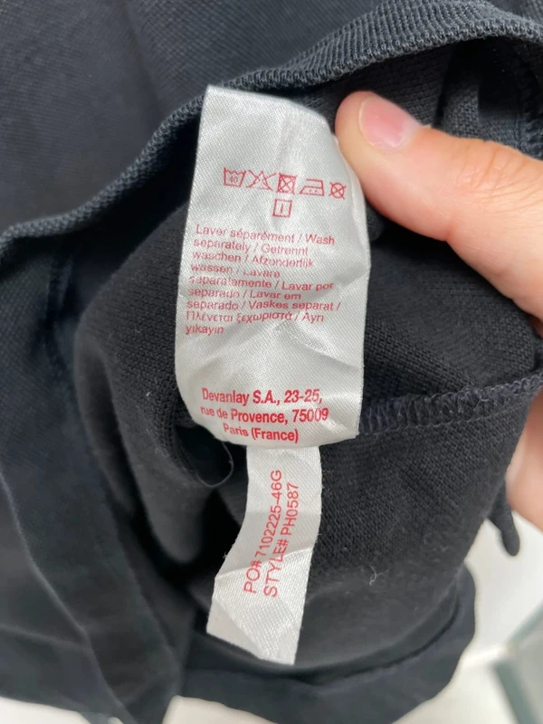 Polo Lacoste Live noir manches courtes taille 7 (M) - photo numéro 7