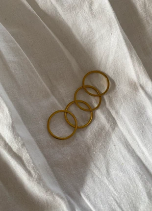 Set 4 anelli acciaio minimal, marque: ORO, état: Très bon état, taille: 19,8 mm, 8,00 €, 9,10 € Protection acheteurs incluse