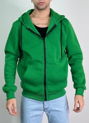 Felpa felpata invernale uomo, verde, sku247, tg M. Nuovo con cartellino., marque: Felpa verde pisello, état: Neuf avec étiquette, taille: M, 9,97 €, 11,17 € Protection acheteurs incluse