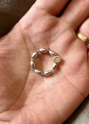 Zag - bague en argent massif et améthystes, brand: Argent, condition: Very good, size: Adjustable, €15.95, €17.45 includes Buyer Protection Pro