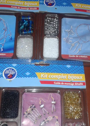 lot de 3 kits complets bijoux, brand: de fil en image, condition: New without tags, €5.00, €5.95 includes Buyer Protection