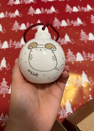 Palla di Natale in ceramica Gatto zodiaco, marque: Tivoli, état: Neuf avec étiquette, 5,00 €, 5,95 € Protection acheteurs incluse