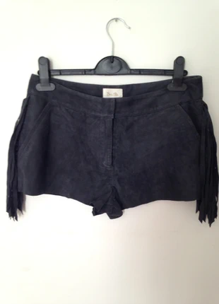 Short en cuir de chèvre suédé Bel Air gris/bleu Taille 1, marke: Bel-Air, zustand: Sehr gut, größe: S / 36 / 8, 35,00 €, 37,45 € inklusive Vinted-Käuferschutz