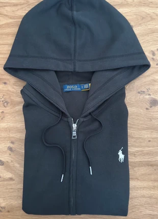 Veste a Capuche zipée Polo Ralph Lauren | Taille S | Noir logo brodé blanc, brand: Ralph Lauren, condition: Very good, size: S / 36 / 8, €55.00, €58.45 includes Buyer Protection