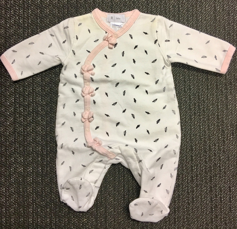 Pyjama bébe fille crème (la redoute) 1