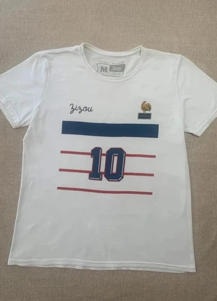 White football t-shirt – Zidane France – Made in Brazil – Size M, marca: touts, estado: Muy bueno, tamaño: M, 7,00 €, 8,05 € Protección al comprador incluida