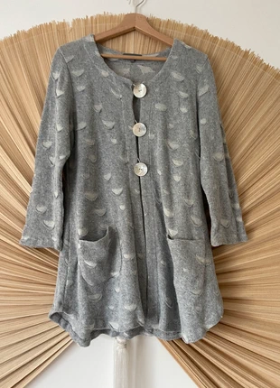 Sahara cardigan loose fit shell button scallop detail pockets boho size M uk 10-12, brand: Sahara, condition: Very good, size: M / UK 12-14, £32.00, £34.30 includes Buyer Protection