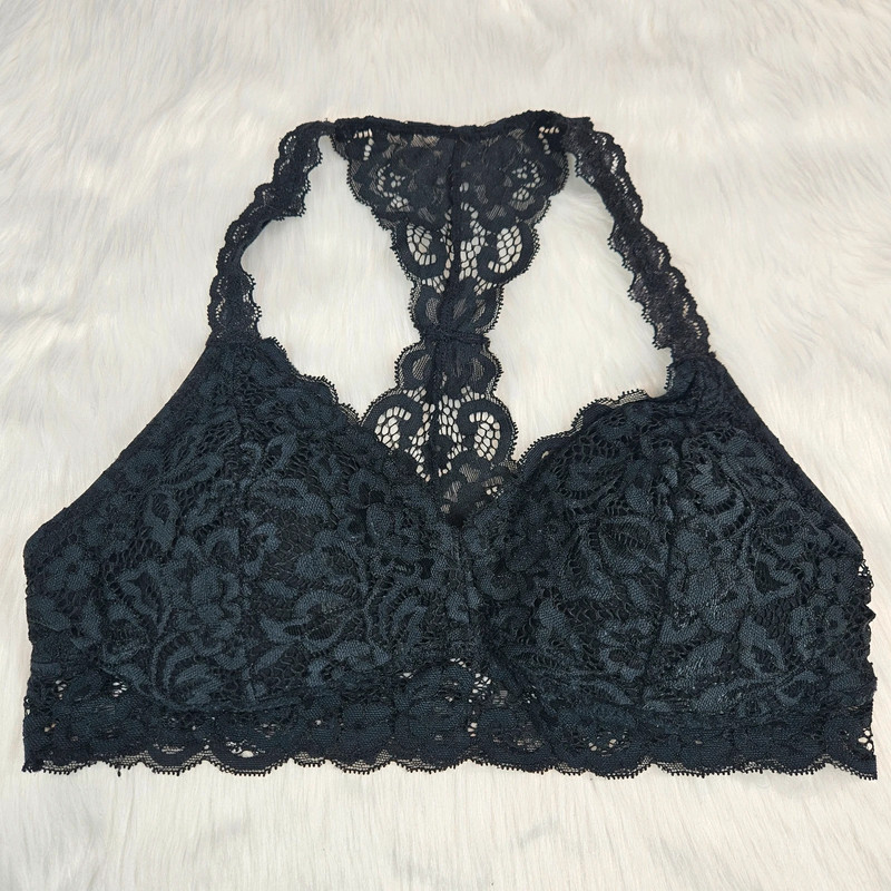 Xhilaration Black Lace Padded Bralette 1