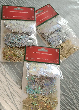Confetti de flocon de neige💚Loisir créatif ou décoration, merk: GiFi, staat: Nieuw met prijskaartje, € 2,00, € 2,80 inclusief Kopersbescherming