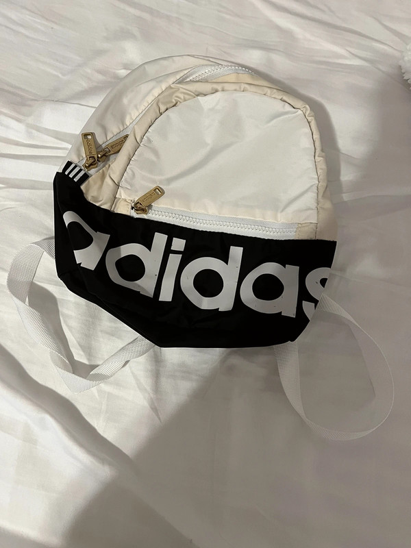 Adidas mini backpack white clearance