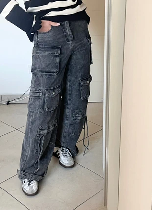 Pantaloni oversize stile The Attico a gamba larga, brand: Monique, condizioni: Ottime, taglia: M / IT 42 / EU 38, €10.00, €11.20 include la Protezione acquisti