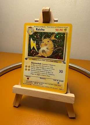 Carte Pokémon Raichu Holo 14/62 – Édition 1 – Set Fossile Wizards – Rare, brand: Pokémon, condition: Good, €125.00, €131.95 includes Buyer Protection