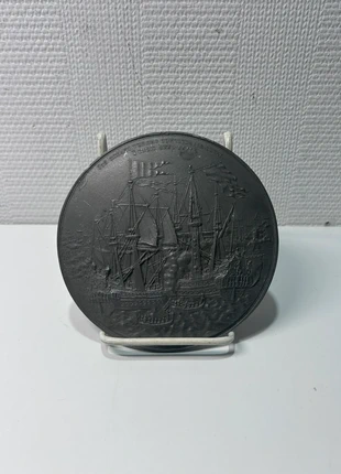 Médaille décorative ancienne scène navale datée 1571, estado: Muy bueno, 5,00 €, 5,95 € Protección al comprador incluida