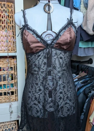 Vintage lingerie top jurkje met dichte cups maat 40, merk: Vintage, staat: Heel goed, maat: L / 40 / 12, € 9,00, € 10,15 inclusief Kopersbescherming