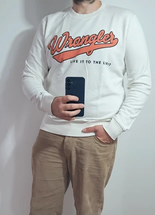 Sweat, crewneck blanc col rond homme Wrangler - taille M, marque: Wrangler, état: Très bon état, taille: M, 15,00 €, 16,45 € Protection acheteurs incluse