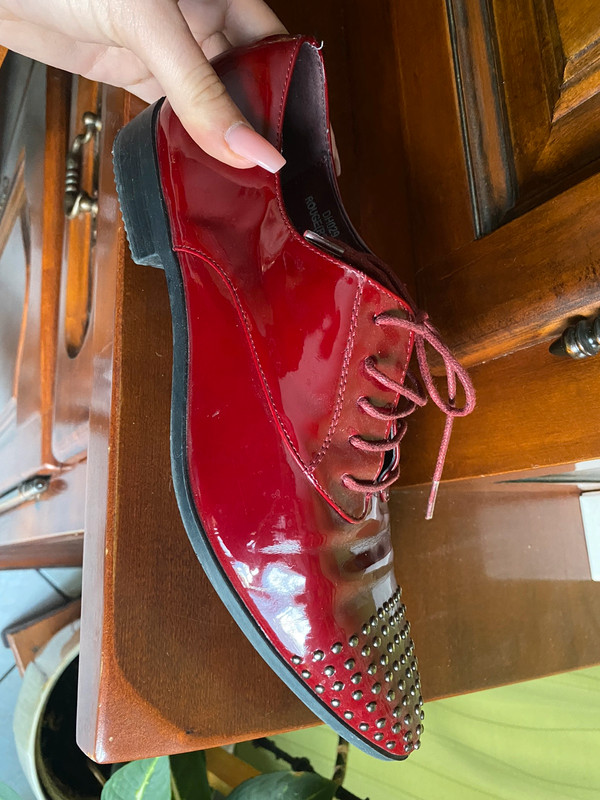 Derbies rouge vernis Vinted