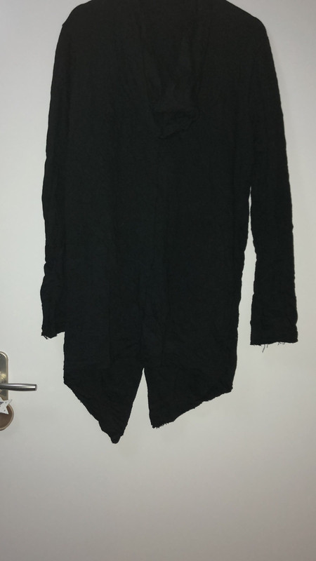  Gilet/veste long à capuche noir  4