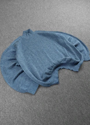 Pull Fin à Col Montant Vintage 80s en Maille Chiné Unie Bleu 100% Laine (M), marca: Vintage Dressing, estado: Muy bueno, tamaño: M, 25,00 €, 26,95 € Protección al comprador Pro incluida