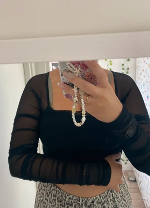 Mesh longsleeve, merk: Shein, staat: Heel goed, maat: M / 38 / 10, € 4,50, € 5,43 inclusief Kopersbescherming