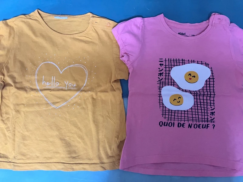 Lot de 11 tee-shirts MC taille 24 mois - photo numéro 2