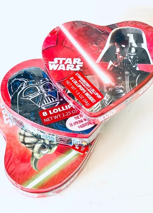 Lote de 3 Latas Corazón Star Wars con Chupachups - Yoda y Darth Vader, marca: Star Wars, estado: Novo com etiquetas, €8.00, €9.10 inclui Proteção do Comprador