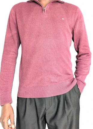 Magnifique pull 1/4 zip col camionneur tommy Hilfiger Bordeau taille M, marke: Tommy Hilfiger, zustand: Sehr gut, größe: M, 24,95 €, 26,90 € beinhaltet Vinted-Käuferschutz Pro