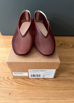 Ballerines Mesh Bordeaux Le Monde Béryl, marca: LE MONDE BERYL, estado: Muito bom, tamanho: 39, €360.00, €378.70 inclui Proteção do Comprador
