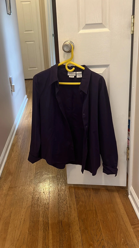 Like new dark purple worthington stretch size 14 blouse 1