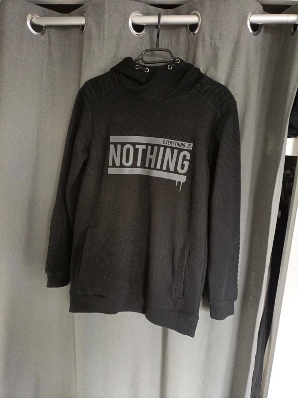 Sweat long à capuche