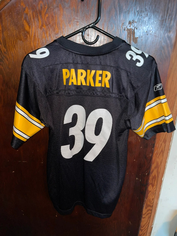 Reebok NFL Pittsburgh Steelers Willie Parker Football Jersey Youth Size Large Used. 2