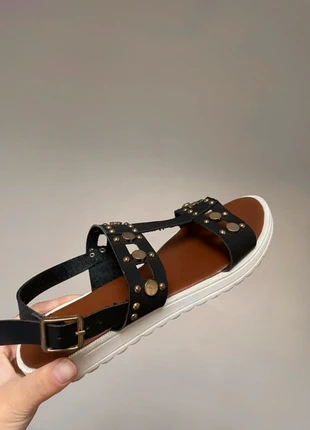 Sandales noires , marque: Pompea, état: Très bon état, taille: 36, 4,00 €, 4,90 € Protection acheteurs incluse