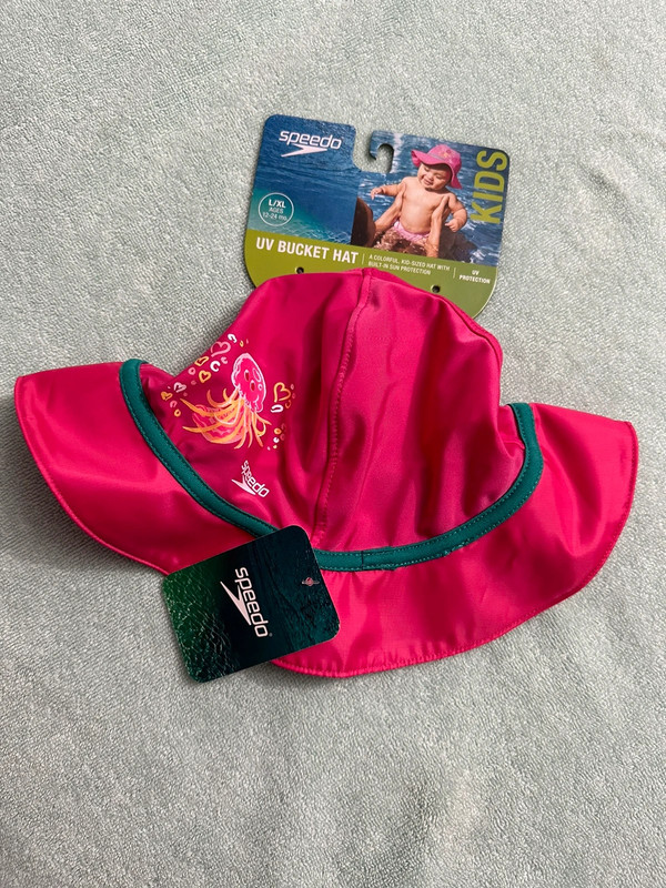 New Speedo Baby Girl Bucket Hat L XL 12 24 M