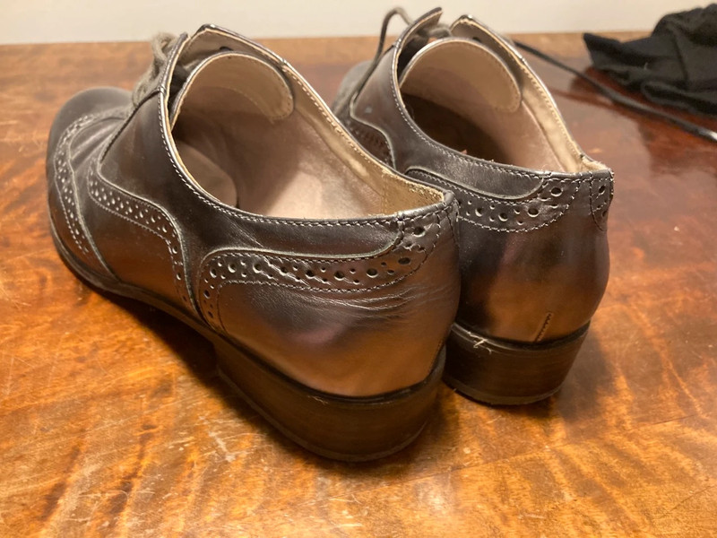 Clarks sales silver brogues