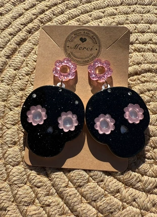 Boucles d’oreilles têtes de mort fleurs, marke: Les Jolies Choses, zustand: Sehr gut, 7,00 €, 8,05 € beinhaltet Vinted-Käuferschutz Pro