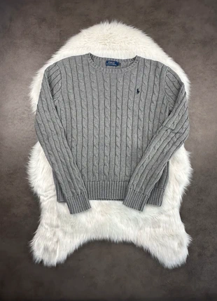 Pull col rond Torsadé Ralph Lauren Gris - Taille M Aucun Défaut, brand: Ralph Lauren, condition: Very good, size: M / 38 / 10, €45.00, €47.95 includes Buyer Protection