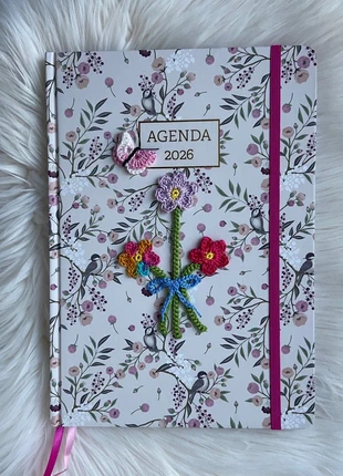 Agenda europeia A4 2026 com detalhes em crochet, marca: Miminhos4all, estado: Nuevo con etiquetas, 6,50 €, 7,53 € Protección al comprador Pro incluida
