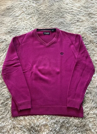 👕 Pull col V Chaps rose fuchsia, marca: CHAPS, estado: Muito bom, tamanho: S, €15.00, €16.45 inclui Proteção do Comprador Pro