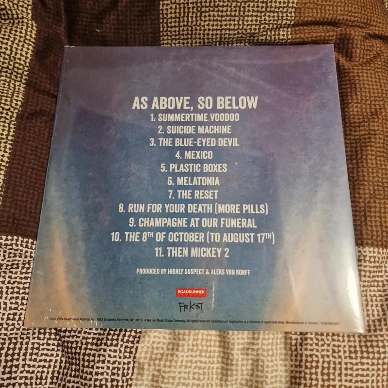 Limited edition Highly Suspect LP As Above, So Below 2