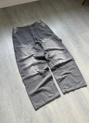 Baggy washed faded skater carpenter grey workwear double knee streetwear jeans, brand: Baggy carpenter jeans, condition: New without tags, size: W34, £34.99, £37.44 includes Buyer Protection
