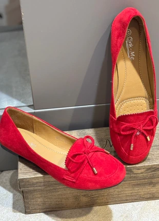 Ballerines femme rouge en suédine 41, marque: Cink-Me, état: Très bon état, taille: 41, 10,00 €, 11,20 € Protection acheteurs (Pro) incluse